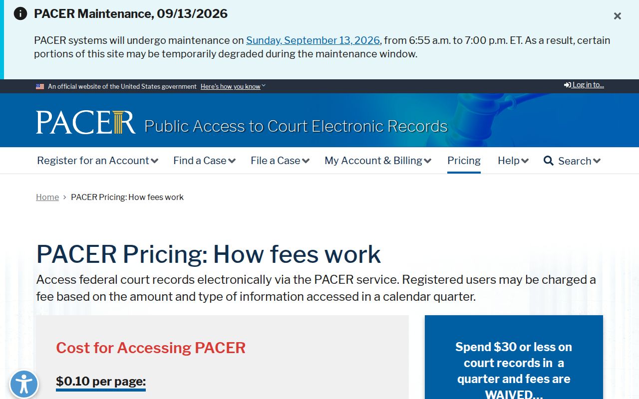 Shiawassee County most wanted list: federal court docket access and fees